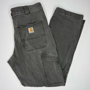 Carhartt Relaxed Fit Work Pants Mens 32x30 Gray Utility Workwear